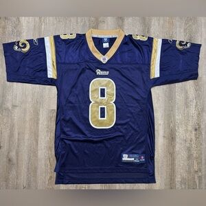 Authentic Reebok NFL St. Louis Rams #8 Sam Bradford Jersey, Medium